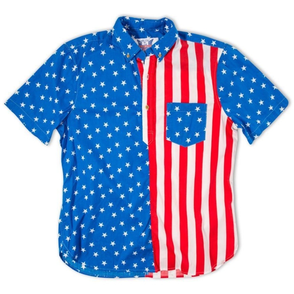Chubbies 4th of July Head of State USA Flag Shirt